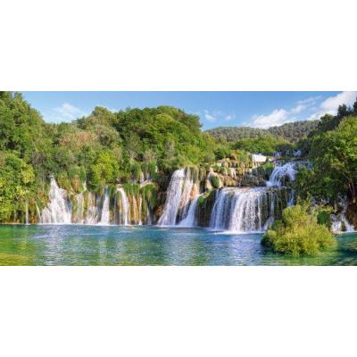 Billede af Krka vandfaldene, Kroatien - Panorama, 4000 brikker