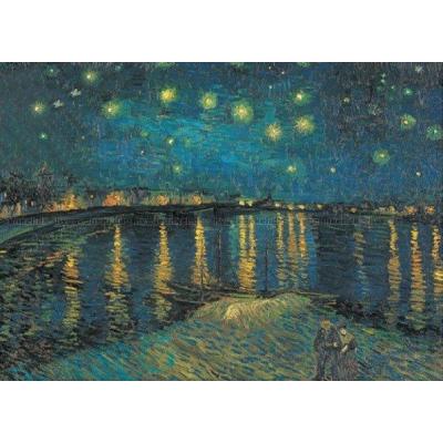 Van Gogh: Stjernenat over Rhone - Kunst, 1000 brikker