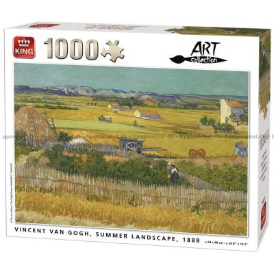 Van Gogh: Sommer landskab, 1888, 1000 brikker