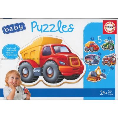 Baby: Køretøjer, 3 brikker