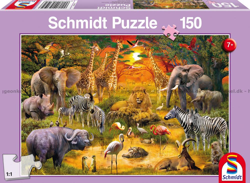 Где много звери. Пазл "животные Африки" 0002143. Животный мир саванны в Африке. Schmidt пазл животные Африки. Много животных.
