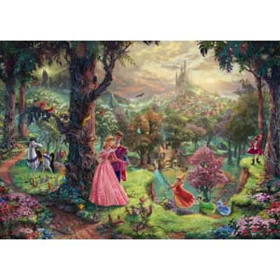 Billede af Disney: Kinkade - Tornerose, 1000 brikker