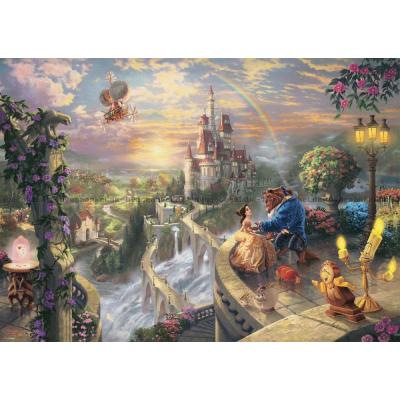 Billede af Disney: Kinkade - Skønheden og Udyret, 1000 brikker