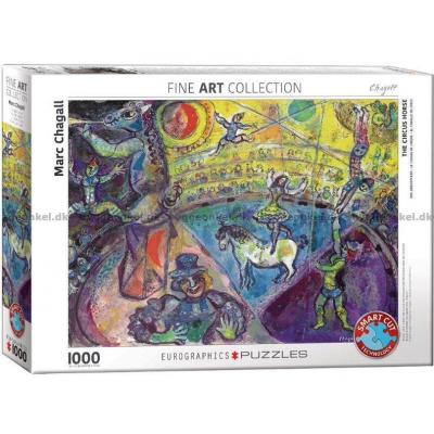Chagall: Cirkus hesten, 1000 brikker