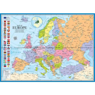 Billede af Europakort, 1000 brikker