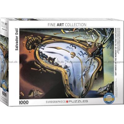 Dali: Soft Watch At the Moment of First Explosion (Melting Clock), 1000 brikker