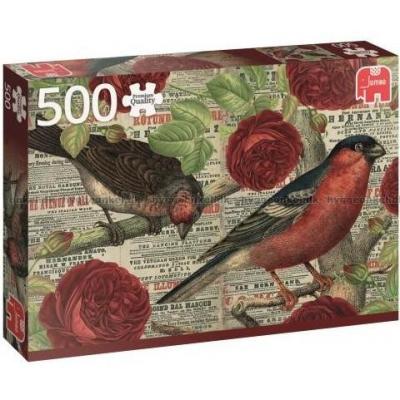 Fugle elsker blomster, 500 brikker