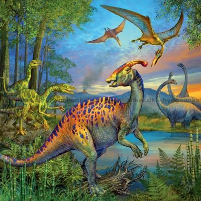 Billede af Dinosaurer, 3x49 brikker