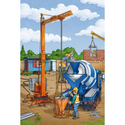 Billede af Arbejdsmaskiner, 3x24 brikker