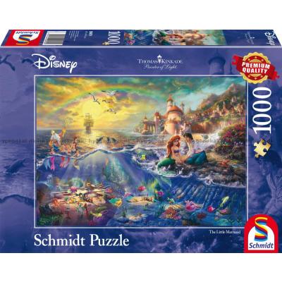 Disney: Kinkade - Den lille havfrue Ariel, 1000 brikker