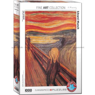 Edvard Munch: Skriget - Kunst, 1000 brikker