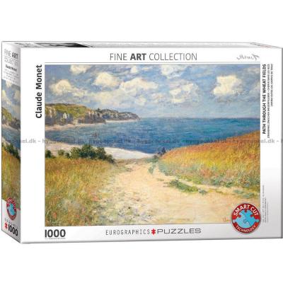 Monet: The Meadow Road to Pourville, 1000 brikker