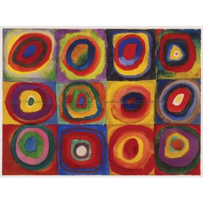 Kandinsky: Squares with Concentric Circles, 1500 brikker