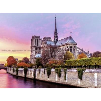 Billede af Notre Dame, Paris, 1500 brikker