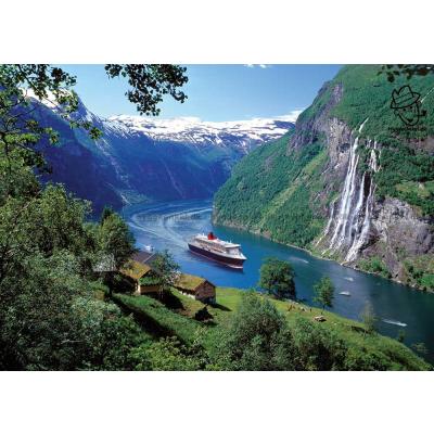 Norsk fjord, 1000 brikker