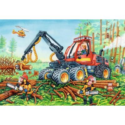 Billede af Gravemaskiner, 2x24 brikker