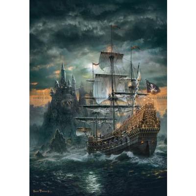 Billede af Piratskibet, 1500 brikker