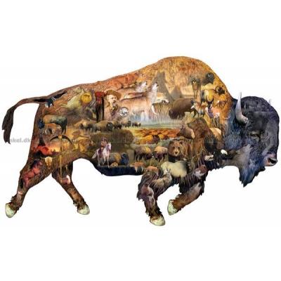 Rogers: Bisonoksen - Formet motiv, 1000 brikker