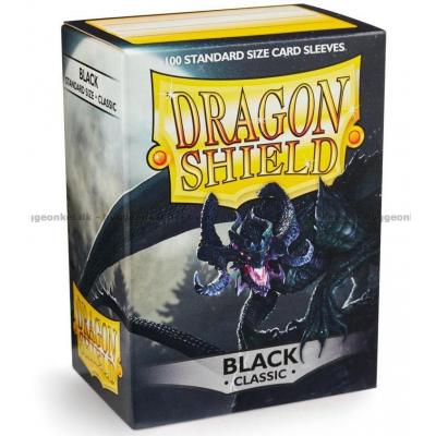 Sleeves: Dragon Shield - Black - 100 stk 63 x 88 mm