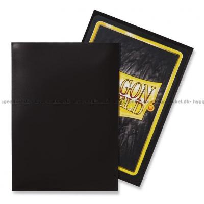 Billede af Sleeves: Dragon Shield - Black - 100 stk 63 x 88 mm