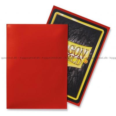 Billede af Sleeves: Dragon Shield - Crimson - 100 stk 63 x 88 mm