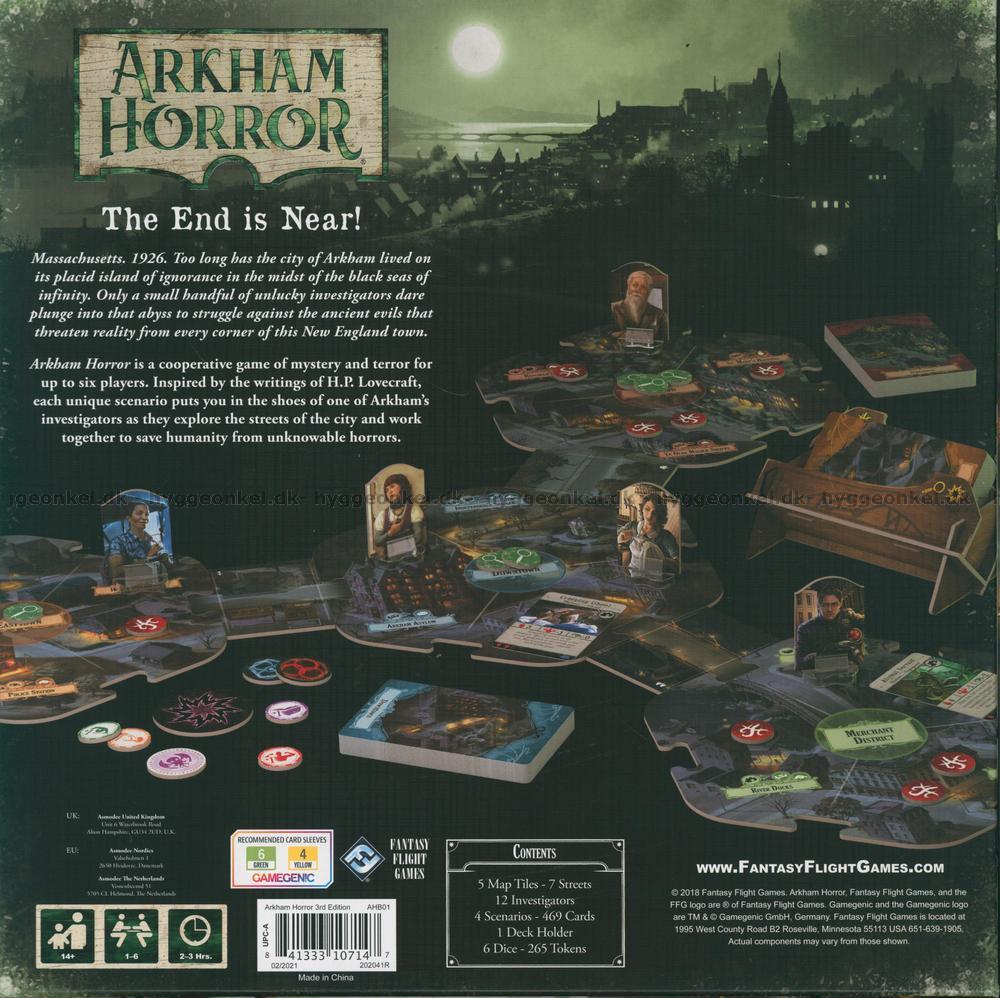 support Kæledyr forståelse Køb Arkham Horror 3rd edition! Fragtfri levering.