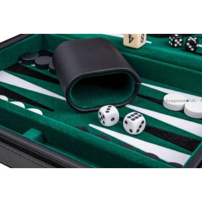 Billede af Backgammon: Sort 23 cm - Magnetisk