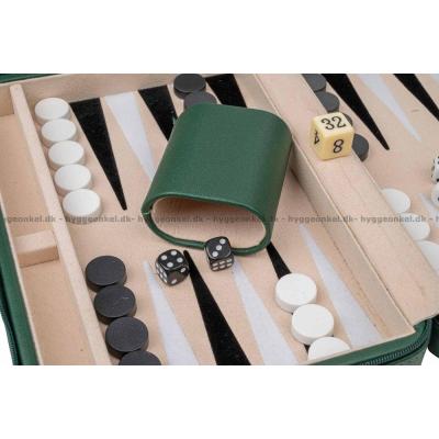 Billede af Backgammon: Grøn 23 cm - Magnetisk