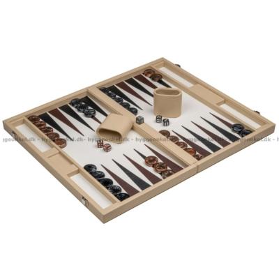 Billede af Backgammon: 46 cm - beige - fra Philos