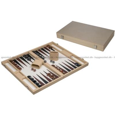 Billede af Backgammon: 46 cm - beige - fra Philos