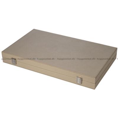 Billede af Backgammon: 46 cm - beige - fra Philos