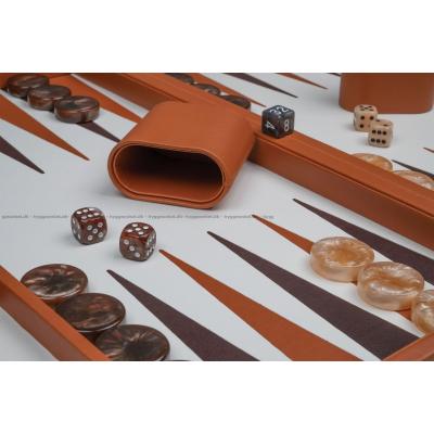 Billede af Backgammon: 47 cm - brun - fra Philos