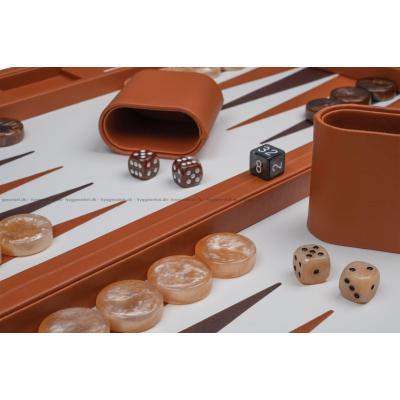 Billede af Backgammon: 47 cm - brun - fra Philos