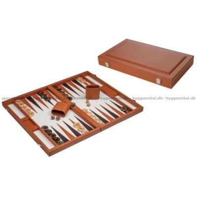 Billede af Backgammon: 47 cm - brun - fra Philos