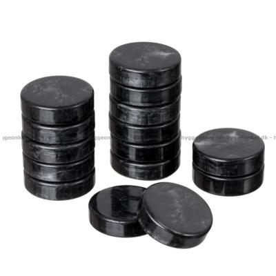 Billede af Backgammon: Ekstra brikker 28 mm (sorte og hvide)