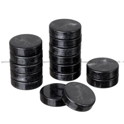 Billede af Backgammon: Ekstra brikker 34 mm (sorte og hvide)