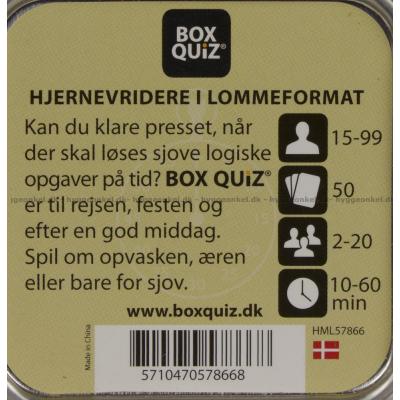 Bagsiden af æsken