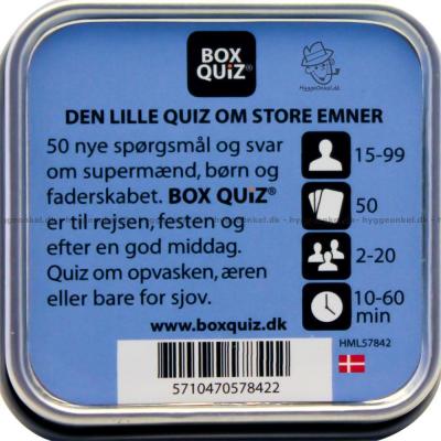 Bagsiden af æsken