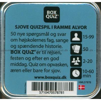 Bagsiden af æsken
