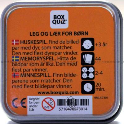 Bagsiden af æsken