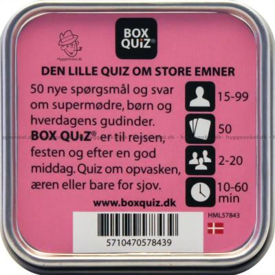 Bagsiden af æsken