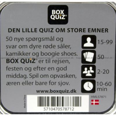 Bagsiden af æsken
