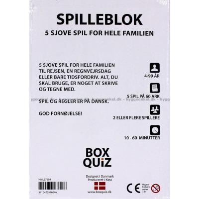 Bagsiden af æsken