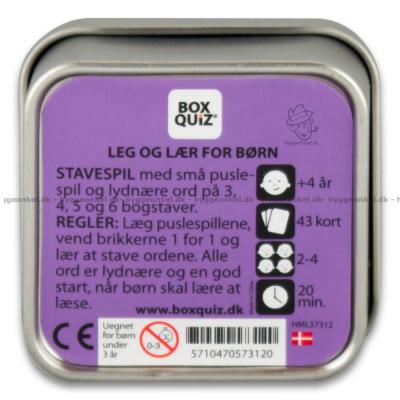 Bagsiden af æsken