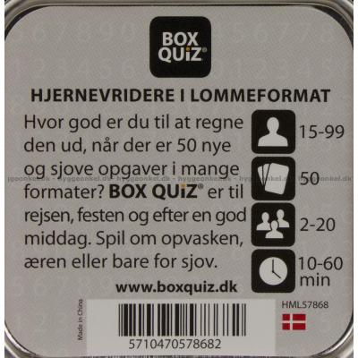 Bagsiden af æsken