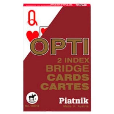 Bridgekort: Opti - Rød