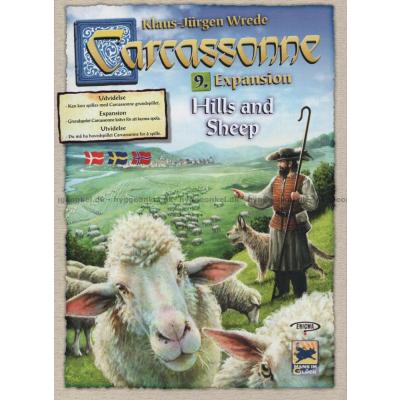 Carcassonne udvidelse 9: Hills & Sheep - Dansk