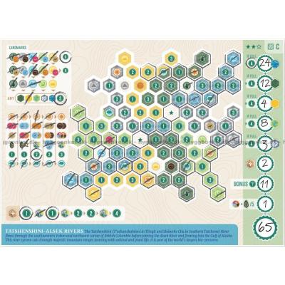 Billede af Cascadia: Rolling Rivers - Roll & Write