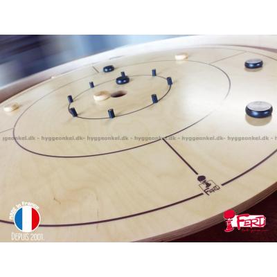 Billede af Crokinole: Komplet sæt i lyst træ