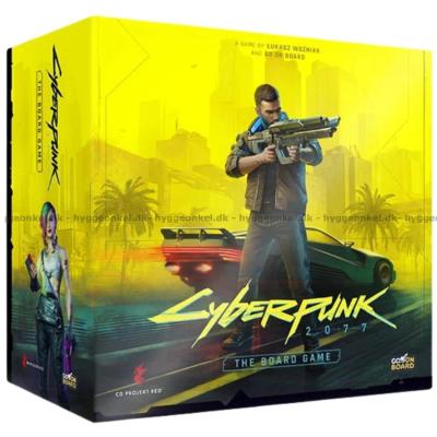 Billede af Cyberpunk 2077: The Board Game set skråt oppefra
